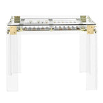 Interlude Home Pierre Acrylic Backgammon Table