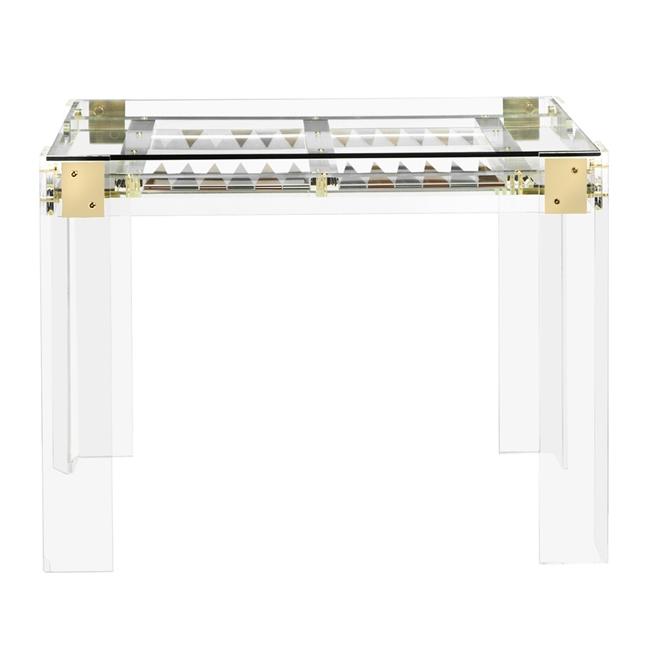 Interlude Home Pierre Acrylic Backgammon Table