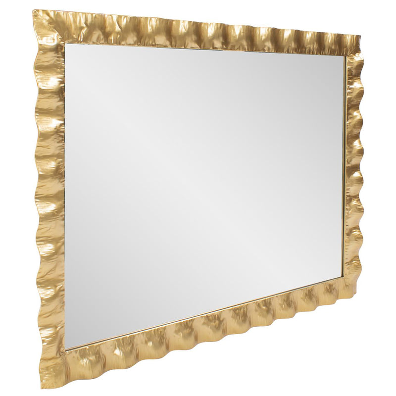 La Bailadora Ruffled Metal Vanity Wall Mirror