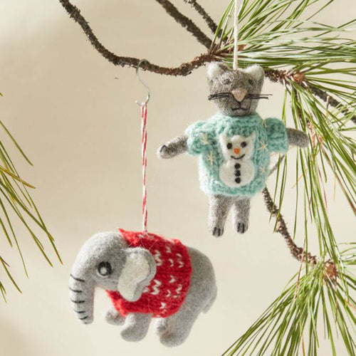 Ugly Sweather Ornament Set of 4