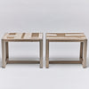 Interlude Home Venice Rectangular Stool Set of 2