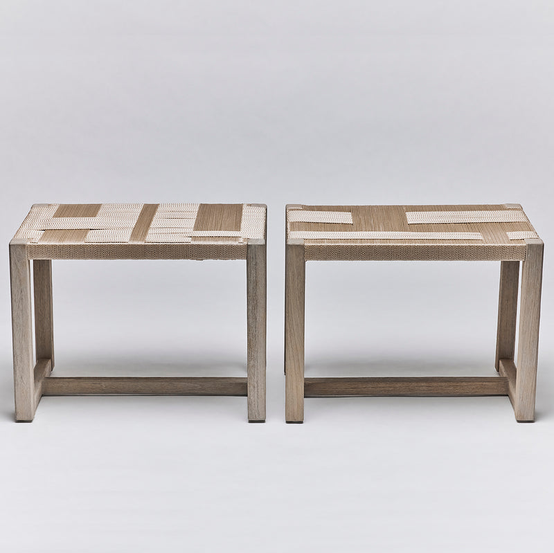 Interlude Home Venice Rectangular Stool Set of 2