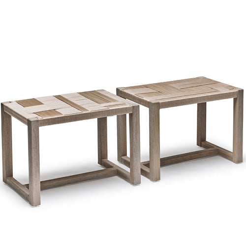 Interlude Home Venice Rectangular Stool Set of 2