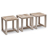 Interlude Home Venice Square Stool Set of 3