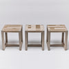 Interlude Home Venice Square Stool Set of 3