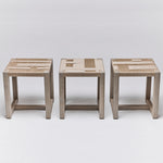 Interlude Home Venice Square Stool Set of 3