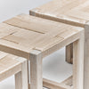 Interlude Home Venice Square Stool Set of 3