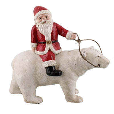 Christmas Polar Bear Sculpture