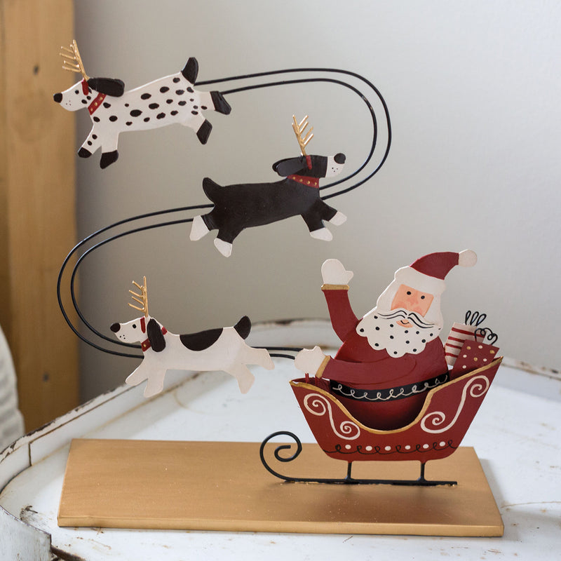 Santa's Pup Sculpture