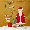 Fiddle Leaf Santa Figurine