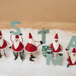 Green Christmas Sign Set of 9