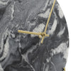 Piero Black Marble Clock