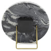 Piero Black Marble Clock