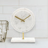 Piero White Marble Clock