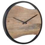 Live Edge Round Wall Clock