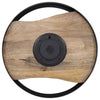 Live Edge Round Wall Clock