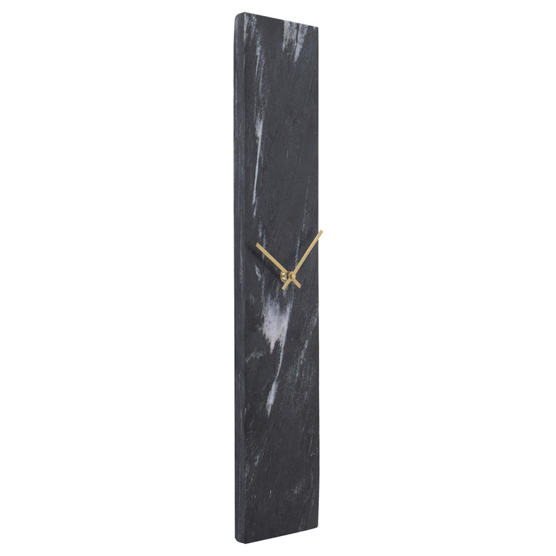 Mies Black Marble Monolith Clock