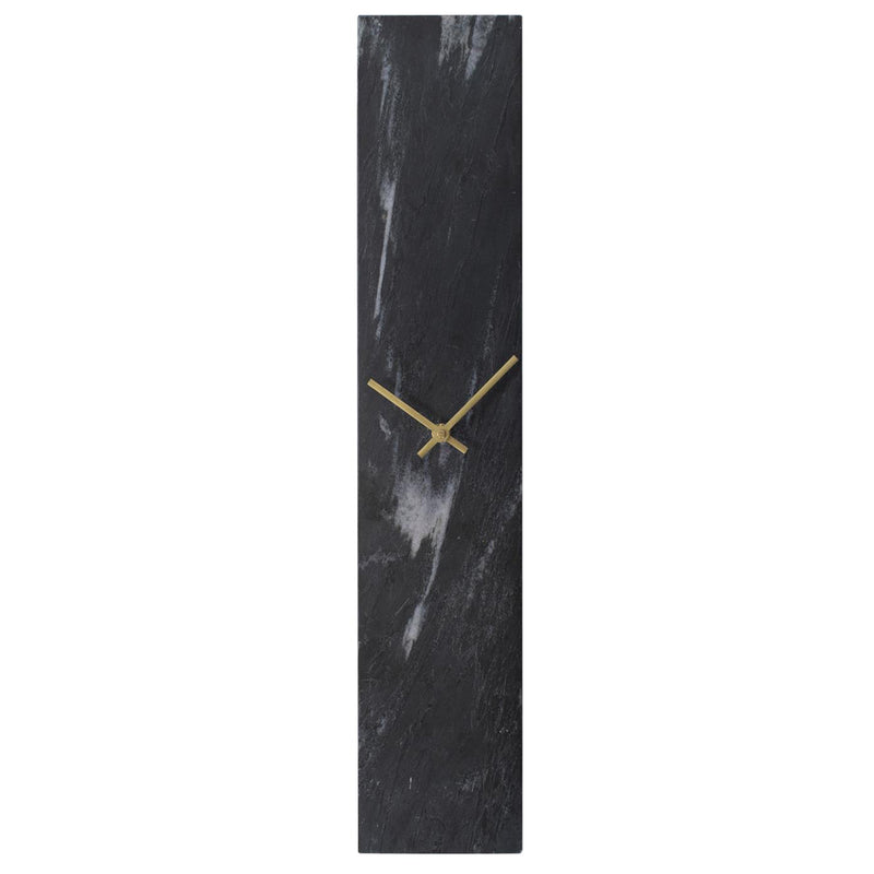 Mies Black Marble Monolith Clock