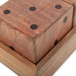 Lady Luck Wooden Dice Set and Tray