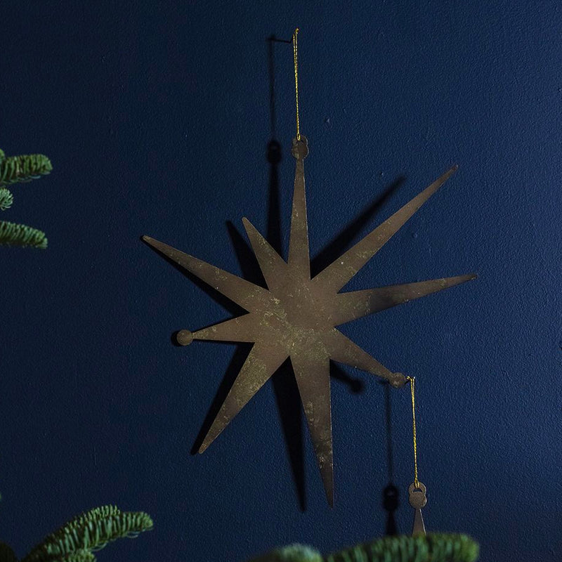 Ursa Ornament Solid Star Set of 4