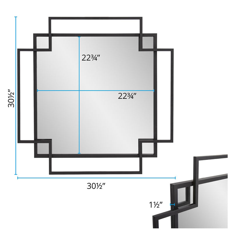 Square Geo Wall Mirror