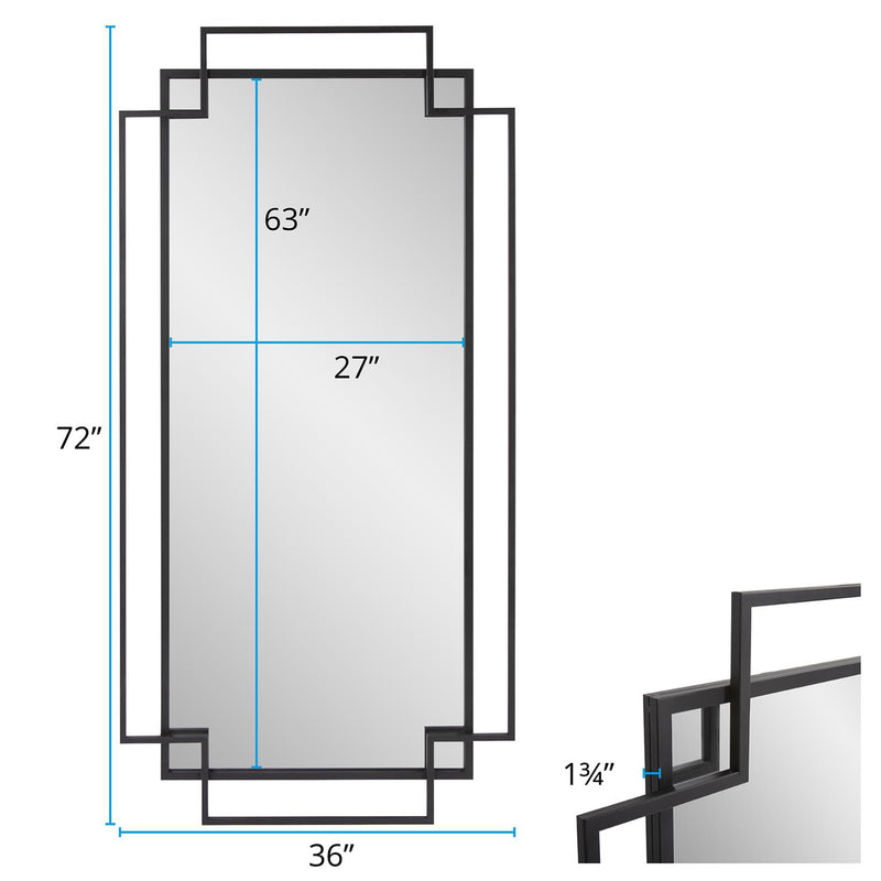 Rectangular Geo Floor Mirror