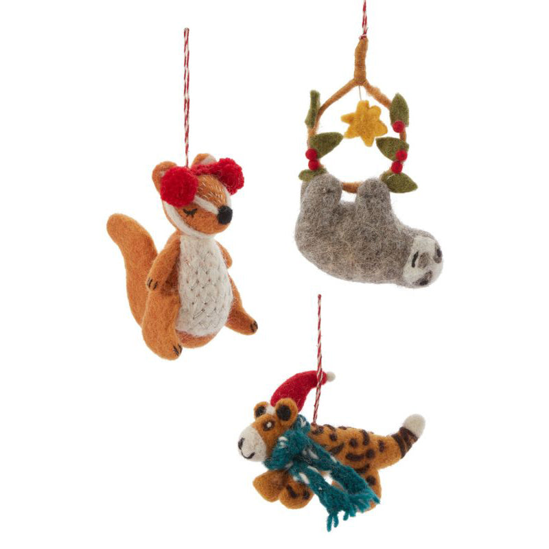 Mellow Critter Ornament Set of 3