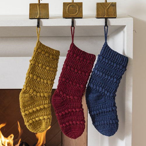 Wool Knit Christmas Stocking