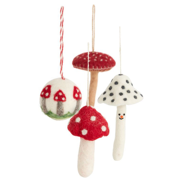 Fun Fungi Ornament Set of 4