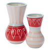 Cutesy Heart Vase Set of 2