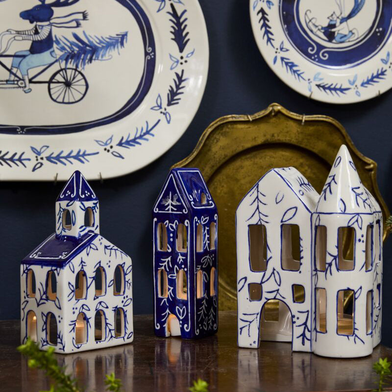 Wintertide Bell Tower Set of 2