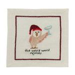 Tipsy Critter Cocktail Napkin Set of 4