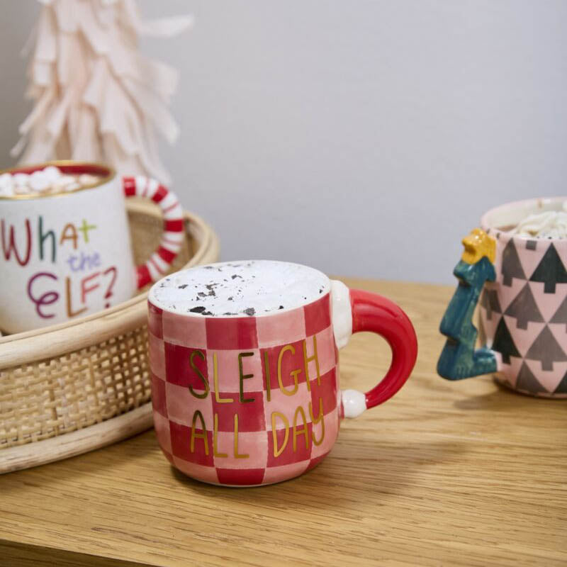 Kitschy Christmas Mug Set of 4