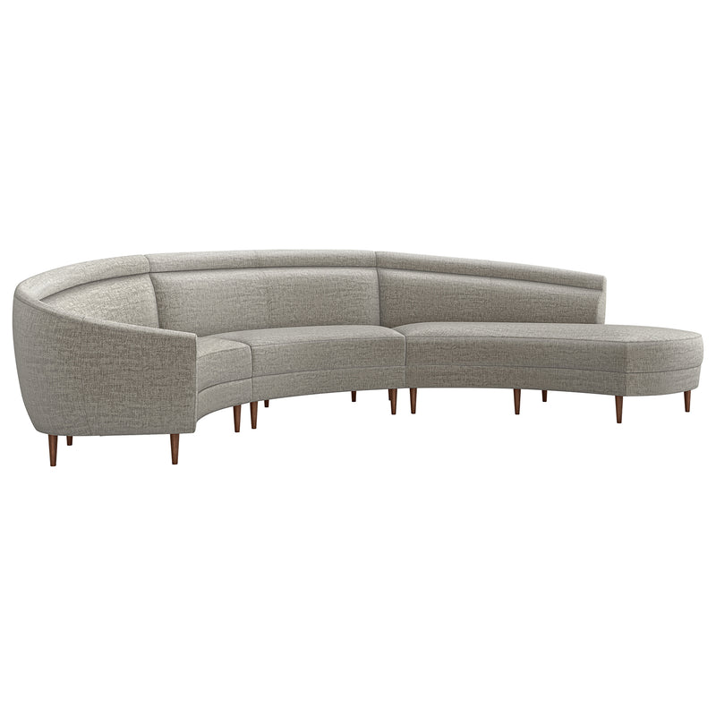 Interlude Home Capri Chaise 3 Piece Sectional Sofa