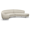 Interlude Home Capri Chaise 3 Piece Sectional Sofa