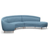 Interlude Home Capri Chaise 3 Piece Sectional Sofa