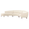 Interlude Home Capri Chaise 3 Piece Sectional Sofa