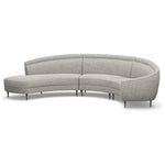 Interlude Home Capri Chaise 3 Piece Sectional Sofa