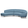 Interlude Home Capri Chaise 3 Piece Sectional Sofa