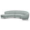 Interlude Home Capri Chaise 3 Piece Sectional Sofa