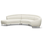 Interlude Home Capri Chaise 3 Piece Sectional Sofa