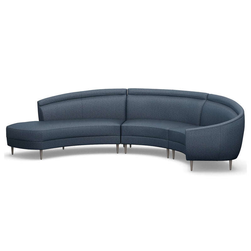 Interlude Home Capri Chaise 3 Piece Sectional Sofa