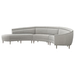 Interlude Home Capri Chaise 3 Piece Sectional Sofa