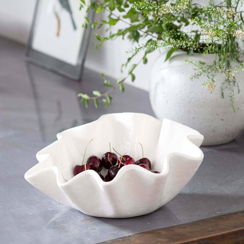 Regina Andrew Ruffle Ceramic Bowl