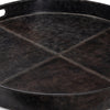 Regina Andrew Derby Round Leather Tray