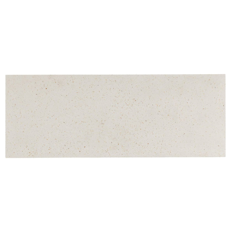 Currey & Co Carson Ivory Terrazzo Bench