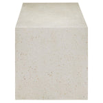 Currey & Co Carson Ivory Terrazzo Bench