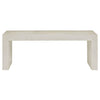 Currey & Co Carson Ivory Terrazzo Bench