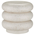 Currey & Co Cusani Ivory Terrazzo Stool