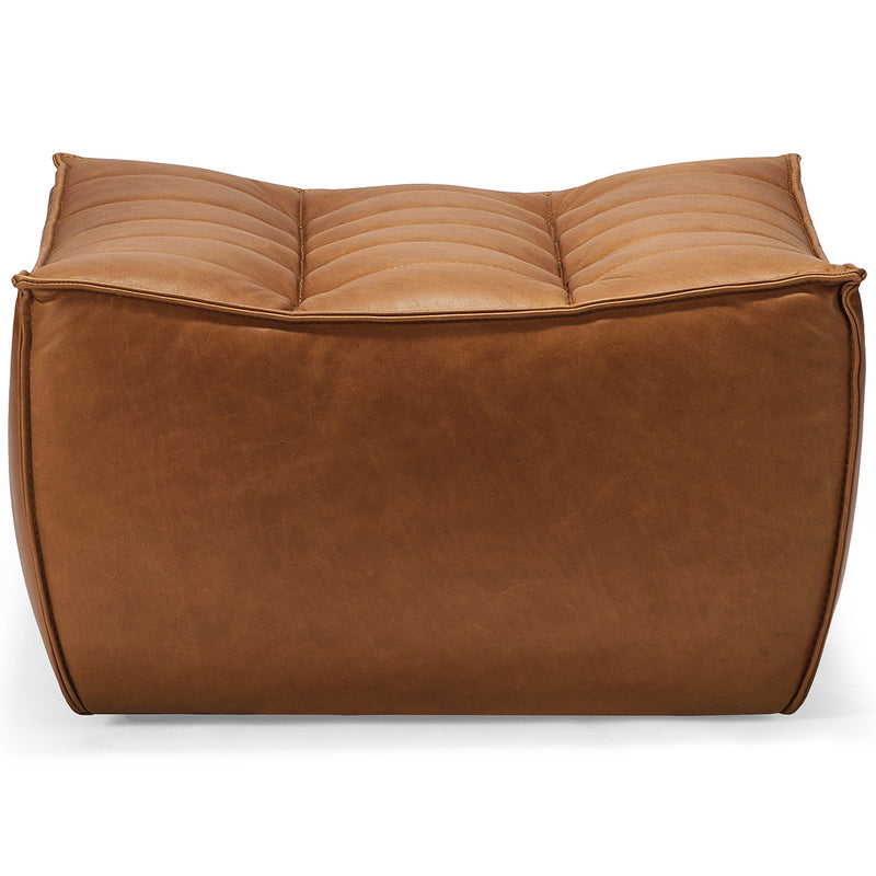 Ethnicraft N701 Leather Footstool